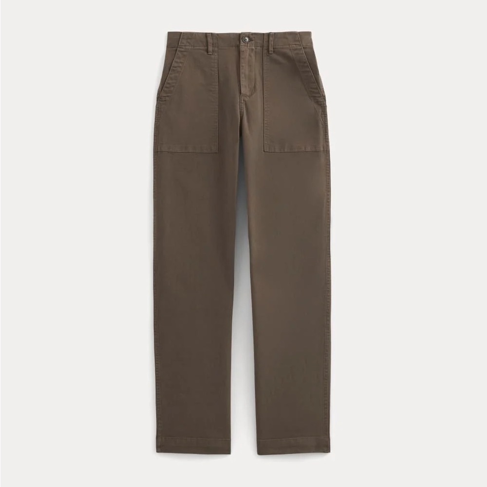 EVERLANE
Organic Cotton Herringbone Pant - Olive - Picture 2 of 8